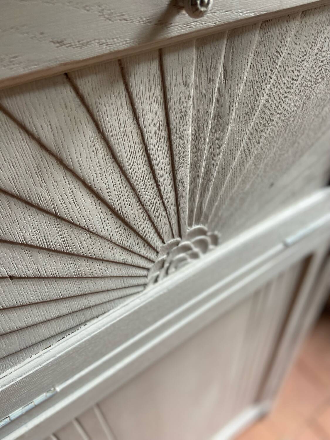 Antique Art Deco cream buffet