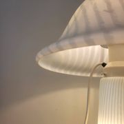 Large mushroom lamp by Peill & Putzler in zebra glass