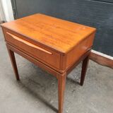 Scandinavian teak bedside table