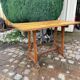 Table de bistrot bois vintage