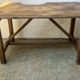 Old workshop desk made of solid wood