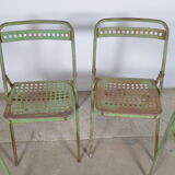 Chaises pliantes en métal plichaise Souvignet