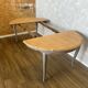 Round regency table revamped taupe extension