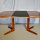 Scandinavian expandable central square table in teak