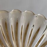 Signed Archimede Seguso Murano Glass Floor Lamp Gold Italian Art Deco 1980s
