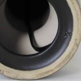 Vintage black ceramic lamp 1950
