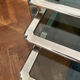 Chrome nesting tables designed and produced by Fratelli Orsenigo.