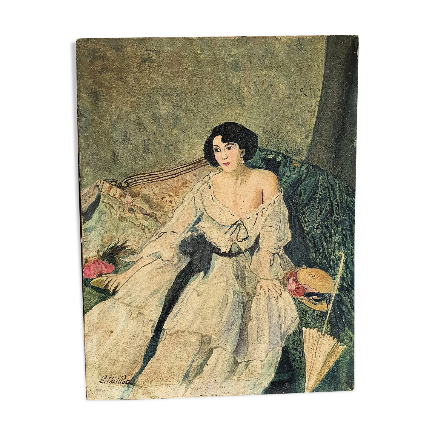 Oil on canvas by Gabrielle Guillot De Raffaillac