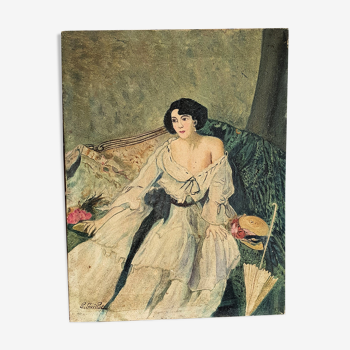 Oil on canvas by Gabrielle Guillot De Raffaillac