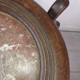 Sellette wood marble