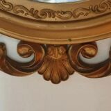 Italian mirror Louis XVI style in gold resin