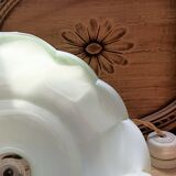 Green glass pendant lamp