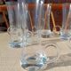 Six verres à shot en cristal gravé