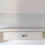 Vintage metal bathroom shelf