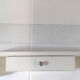 Vintage metal bathroom shelf