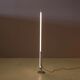 Lampe de sol Trapez en chrome des années 1990 avec tube blanc par Erwin Egli pour Ribag Suisse