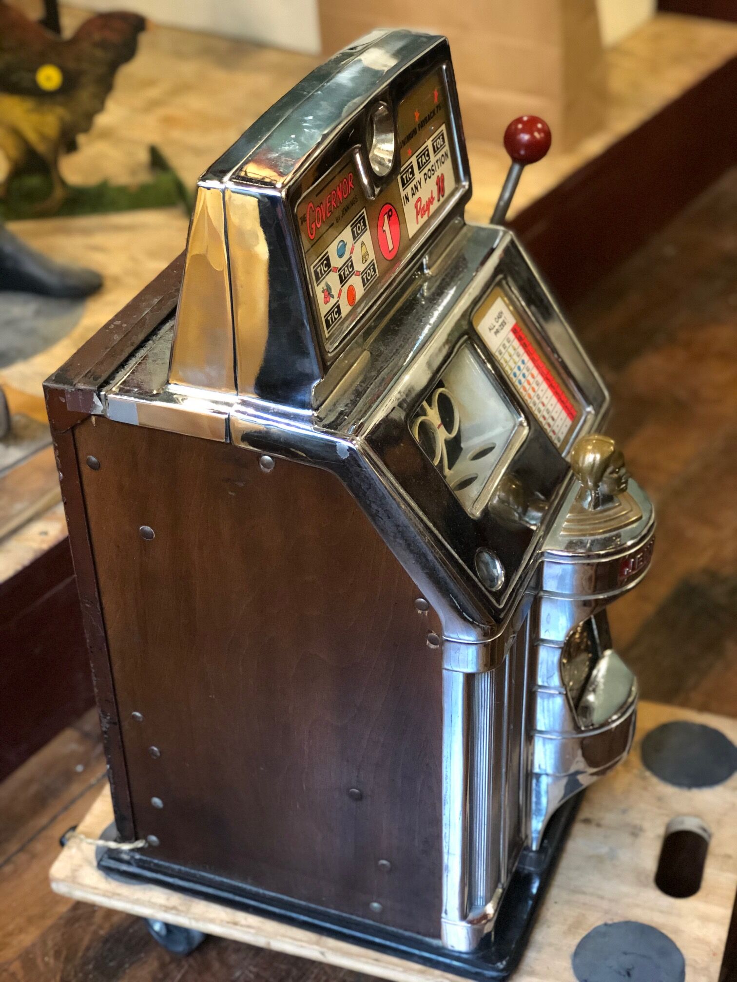 Jennings slot machine at Indian head