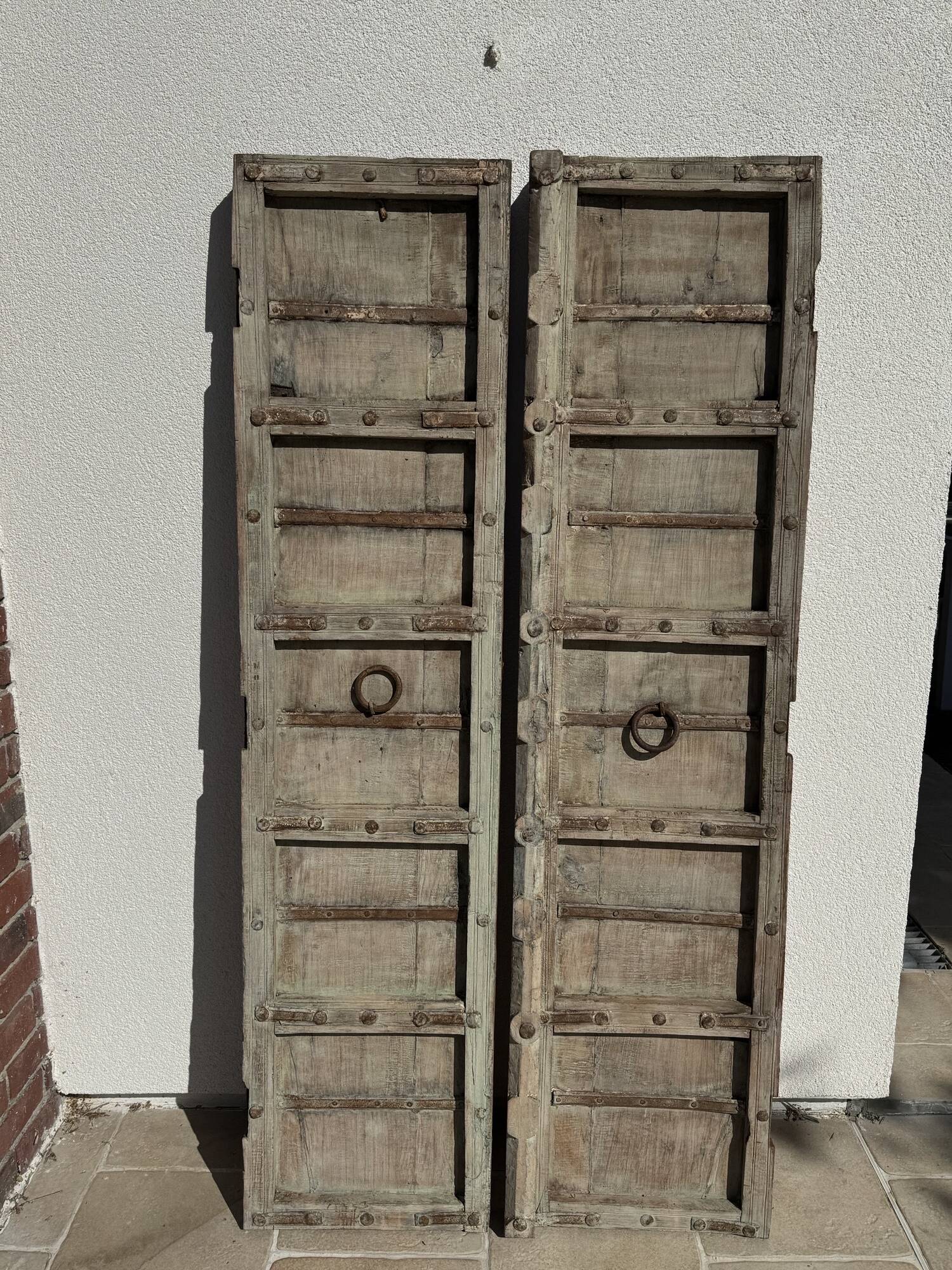 Ancienne paire de portes indiennes debut du XIX eme siecle