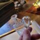 Engraved glass carafe – 1950s-60s