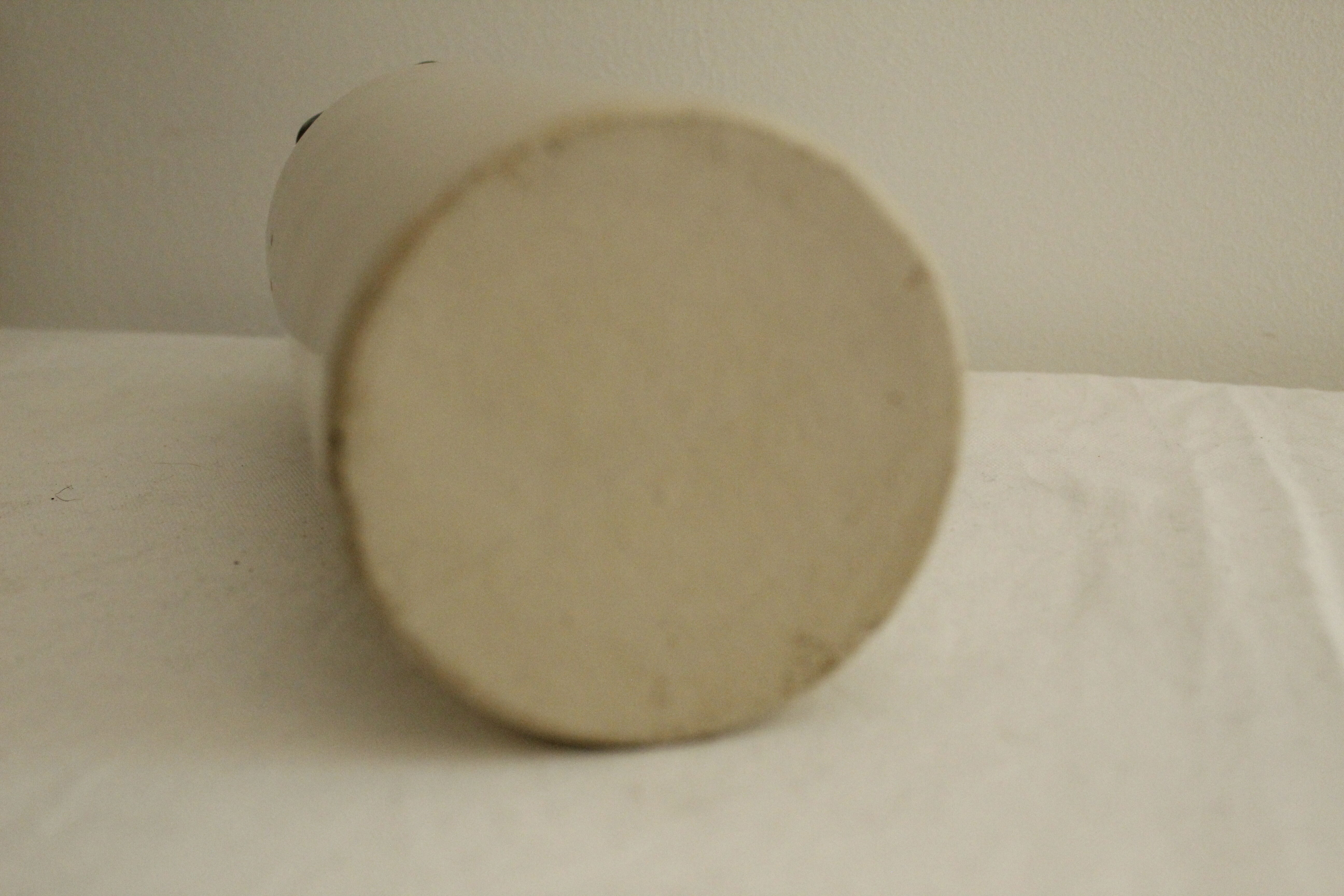 Glazed stoneware bottle - beige/cream