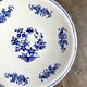 St Amand round hollow dish in blue earthenware