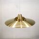 Rare David Mogensen Golden Pendant Lamp for Super Light : 1970s Scandinavia