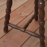 Tripod stool with turned legs