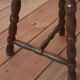 Tripod stool with turned legs