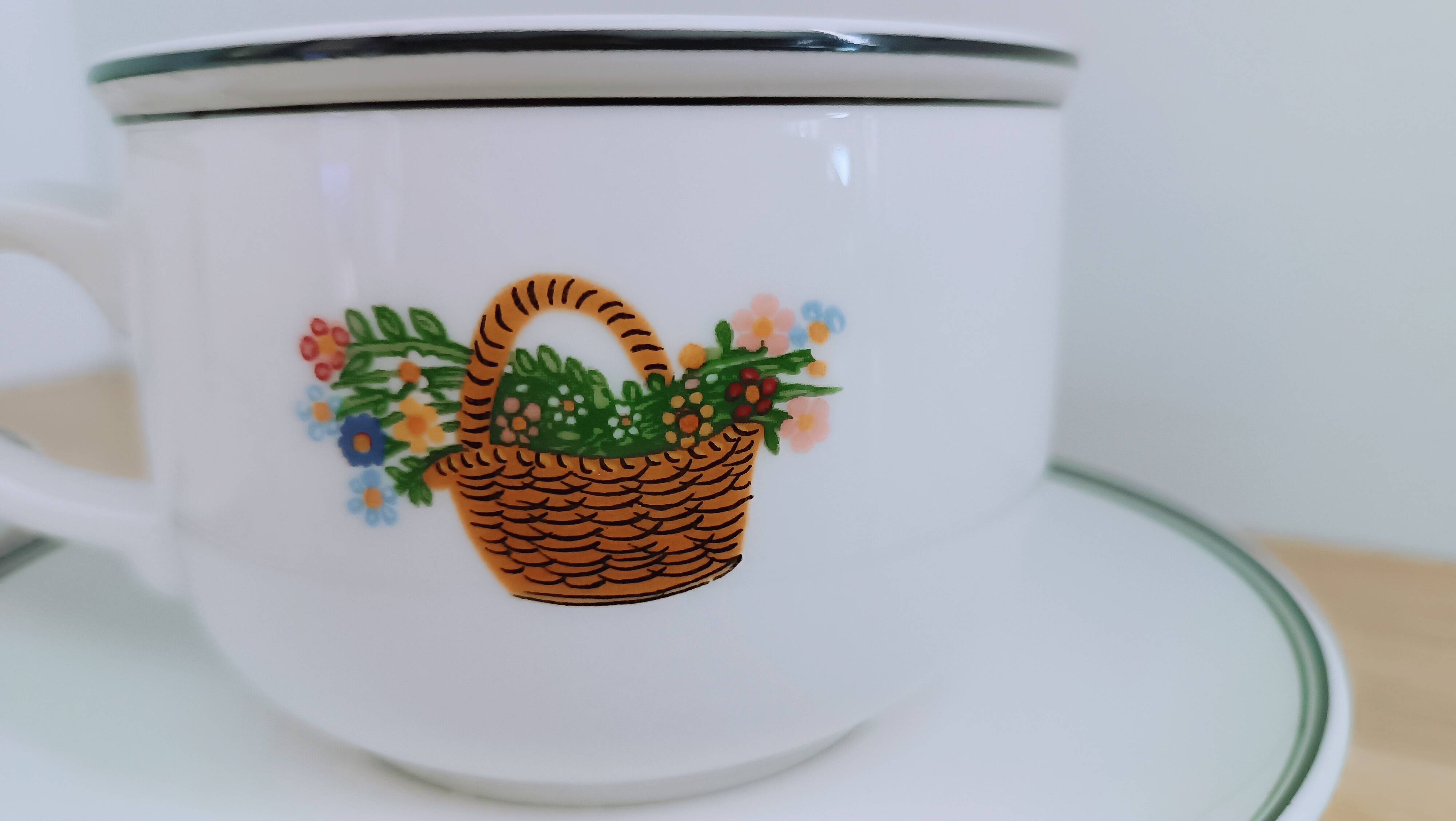 Cappuccino cups and saucers