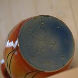Accolay Dancer Ceramic Vase Signed JC 1960s