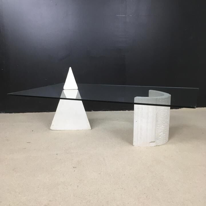 Coffee table geometric shape