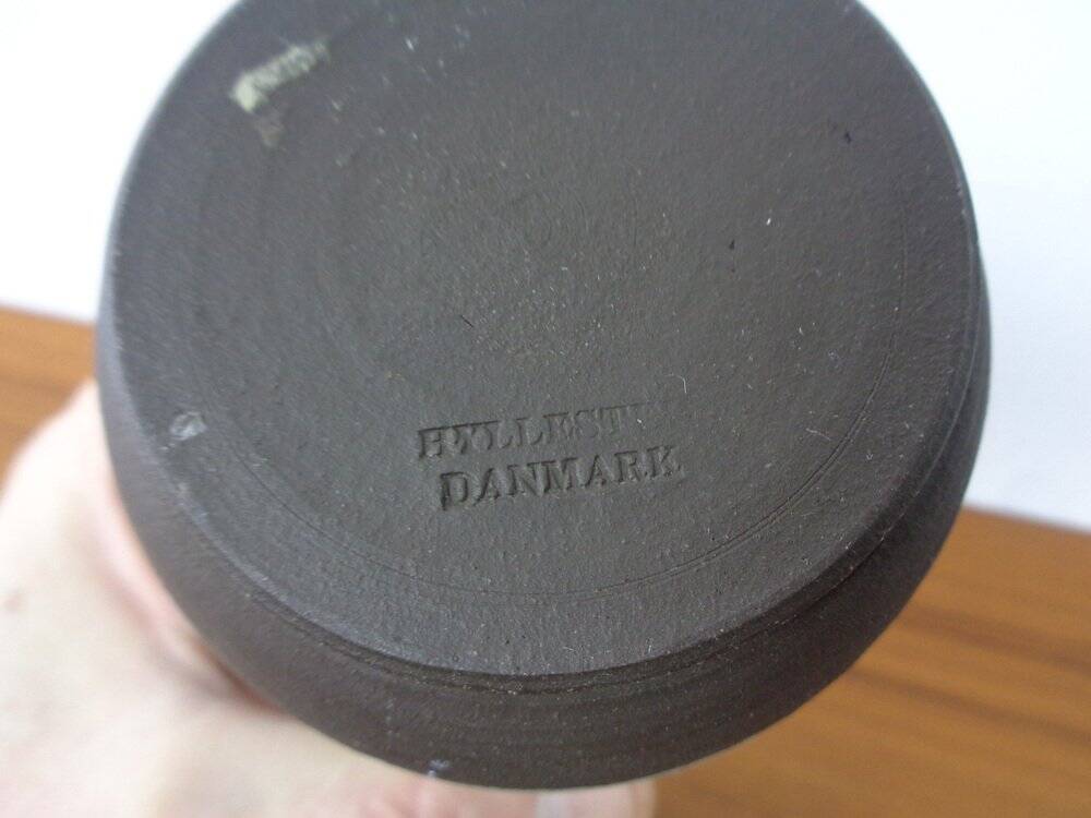 Small Danish ceramic vase from Hyllested, 1960s