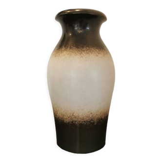 Brown and cream vase