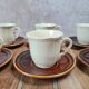 Set of 6 vintage cups and saucers – Saint-Amand & Sarguemines