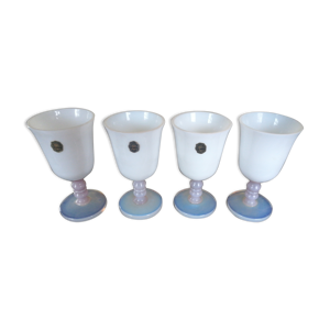 lot de 4 verres en cristal