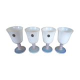 Set of 4 Sèvres crystal glasses