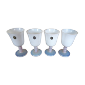 Lot de 4 verres en cristal de Sèvres