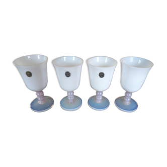 Set of 4 Sèvres crystal glasses