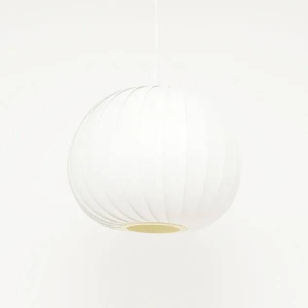 Suspension Menuett blanche par L. Schioler, Danemark 1972