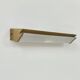 Vintage XL wall light, matte gold metal and perspex, France, 1960.