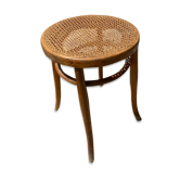 Tabouret bistrot avec assise en cannage