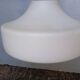 Louis Kalff pendant lamp ep 1960 Scandinavian glass and teak