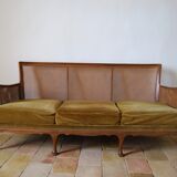 Sofa khaki caning