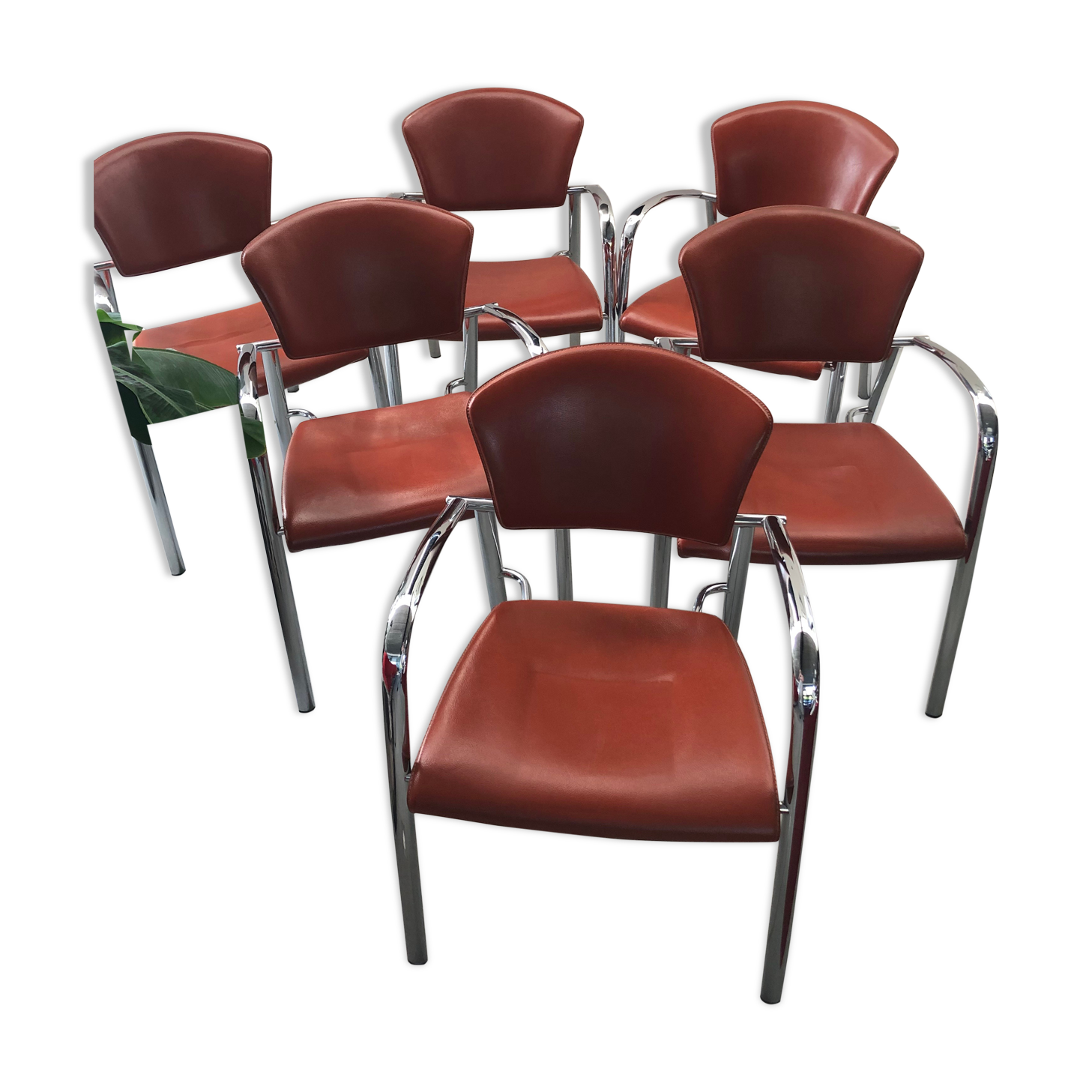 Set of 6 american design chairs, Brayton international