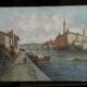 Tableau XIXème peinture à l'huile sur toile