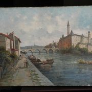 Tableau 19th century oil painting on canvas