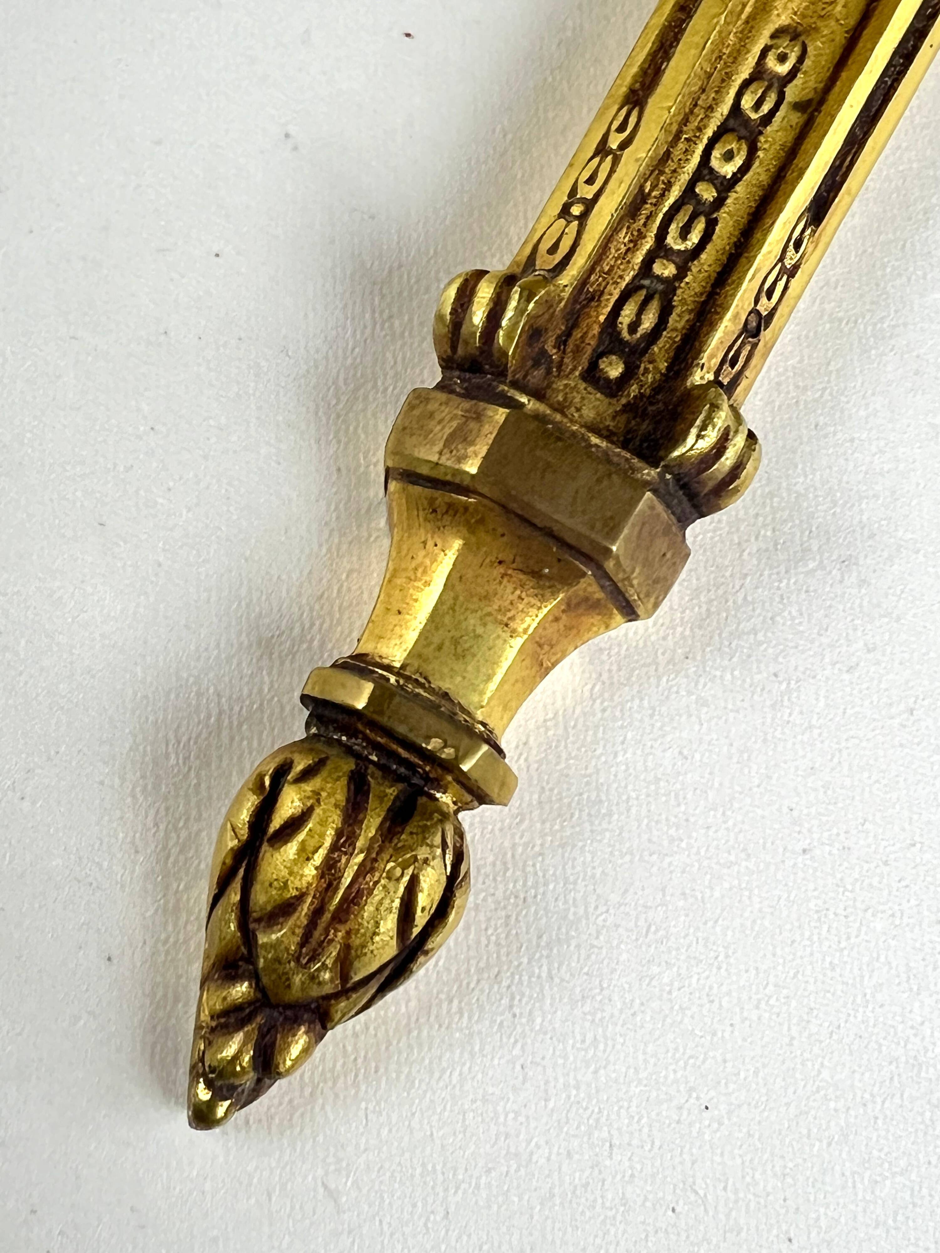 Pair of Wall Sconces - 2 Lights - Louis XVI Style - Gilt Bronze