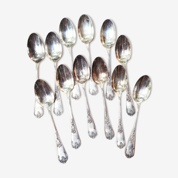 Silver metal spoons