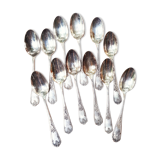 Silver metal spoons