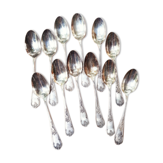 Silver metal spoons